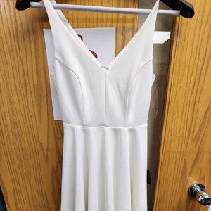 White lined Lulu's xs dress